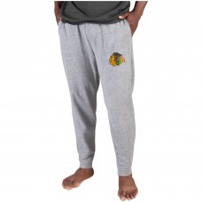 Chicago Blackhawks Concepts Sport Mainstream Cuffed Terry Pants - Gray