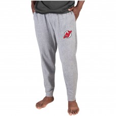 New Jersey Devils Concepts Sport Mainstream Cuffed Terry Pants - Gray