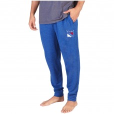 New York Rangers Concepts Sport Mainstream Cuffed Terry Pants - Blue