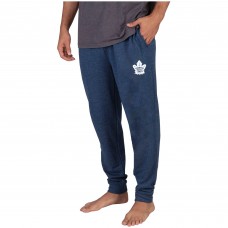 Toronto Maple Leafs Concepts Sport Mainstream Cuffed Terry Pants - Navy