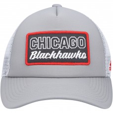 Бейсболка Chicago Blackhawks Adidas Locker Room Foam - Gray/White