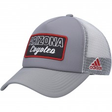 Arizona Coyotes adidas Locker Room Foam Trucker Snapback Hat - Gray/White