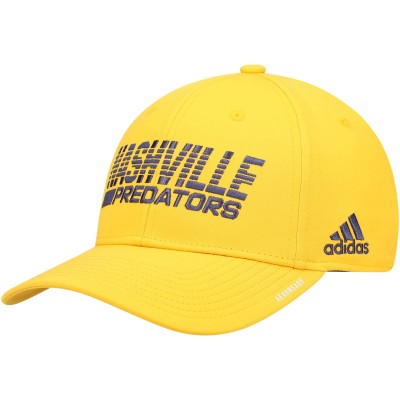 Бейсболка Nashville Predators adidas 2021 Locker Room AEROREADY - Gold