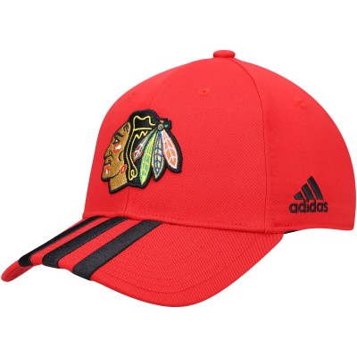 Бейсболка Chicago Blackhawks adidas Locker Room Three Stripe - Red