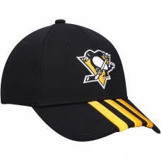 Бейсболка Pittsburgh Penguins adidas Locker Room Three Stripe - Black