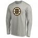 Футболка с длинным рукавом Boston Bruins Primary Logo - Heathered Gray