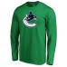 Vancouver Canucks Green Primary Logo Long Sleeve T-Shirt