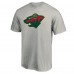 Футболка Minnesota Wild Heathered Gray Primary Logo