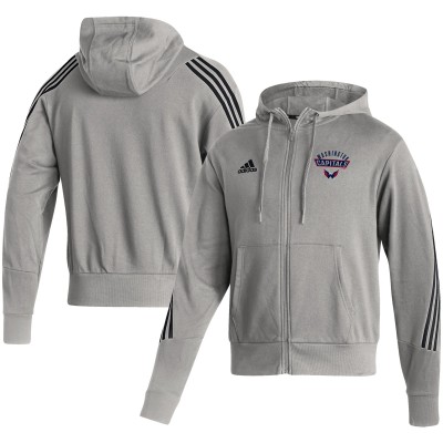Толстовка на молнии Washington Capitals adidas Fashion - Heathered Gray