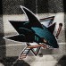 Рубашка San Jose Sharks Antigua Ease Plaid Button-Up - Black/Gray