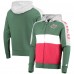 Толстовка на молнии Minnesota Wild Starter Playoffs Color Block - Green/Red - оригинальные толстовки Миннесота Уайлд