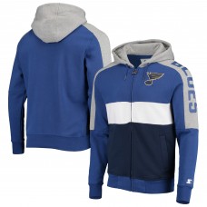 Толстовка на молнии St. Louis Blues Starter Playoffs Color Block - Blue/Navy