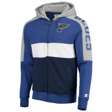 Толстовка на молнии St. Louis Blues Starter Playoffs Color Block - Blue/Navy