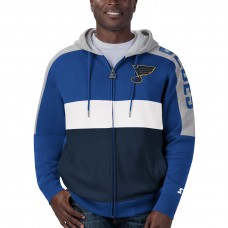 Толстовка на молнии St. Louis Blues Starter Playoffs Color Block - Blue/Navy