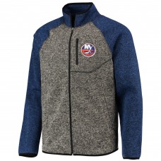 New York Islanders G-III Sports by Carl Banks Switchback Transitional Raglan Full-Zip Jacket - Charcoal/Royal