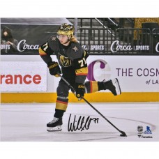 Autographed Vegas Golden Knights William Karlsson Fanatics Authentic 8 x 10 Black Jersey Shooting Photograph