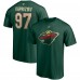 Футболка Kirill Kaprizov Minnesota Wild Authentic Stack - Green - оригинальные футболки Миннесота Уайлд