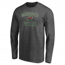 Футболка с длинным рукавом Minnesota Wild Charcoal Victory Arch