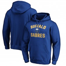 Buffalo Sabres Royal Victory Arch Team Fitted Pullover Hoodie