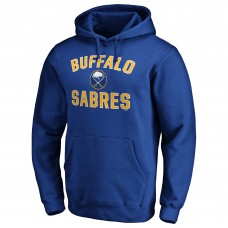 Buffalo Sabres Royal Victory Arch Team Fitted Pullover Hoodie