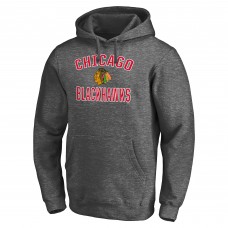 Толстовка Chicago Blackhawks Charcoal Victory Arch Team Fitted