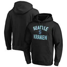 Seattle Kraken Black Victory Arch Team Fitted Pullover Hoodie