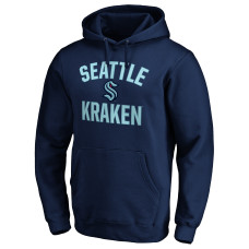 Seattle Kraken Navy Victory Arch Team Fitted Pullover Hoodie