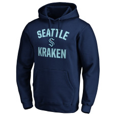 Seattle Kraken Navy Victory Arch Team Fitted Pullover Hoodie