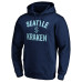 Seattle Kraken Navy Victory Arch Team Fitted Pullover Hoodie