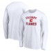 Calgary Flames White Victory Arch Long Sleeve T-Shirt