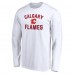 Calgary Flames White Victory Arch Long Sleeve T-Shirt