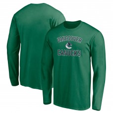 Vancouver Canucks Green Victory Arch Long Sleeve T-Shirt