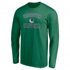 Vancouver Canucks Green Victory Arch Long Sleeve T-Shirt