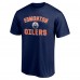 Футболка Edmonton Oilers Victory Arch Team - Navy - оригинальные футболки Эдмонтон Ойлерз