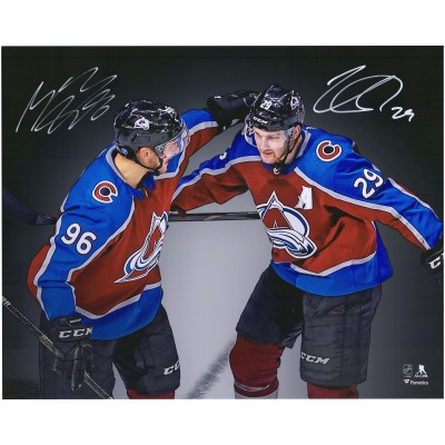 Autographed Colorado Avalanche Nathan MacKinnon & Mikko Rantanen Fanatics Authentic 16 x 20 Spotlight Photograph