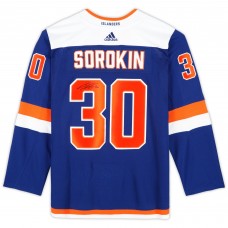 Ilya Sorokin New York Islanders Autographed Fanatics Authentic Blue Alternate Adidas Authentic Jersey Ilya Sorokin New York Islanders Autographed Fanatics Authentic Blue Alternate Adidas Authentic Jersey