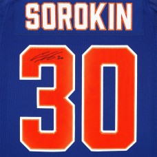 Ilya Sorokin New York Islanders Autographed Fanatics Authentic Blue Alternate Adidas Authentic Jersey Ilya Sorokin New York Islanders Autographed Fanatics Authentic Blue Alternate Adidas Authentic Jersey