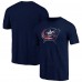 Футболка Columbus Blue Jackets Distressed Team Logo Tri-Blend - Navy