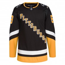 Игровая джерси Jake Guentzel Pittsburgh Penguins Adidas 2021/22 Alternate Primegreen Authentic Pro - Black