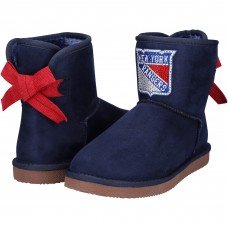 New York Rangers Cuce Girls Youth Low Team Ribbon Boots