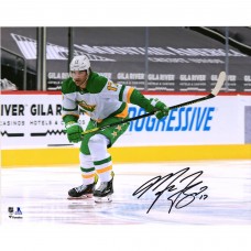 Autographed Minnesota Wild Marcus Foligno Fanatics Authentic 16 x 20 Reverse Retro Jersey Skating Photograph