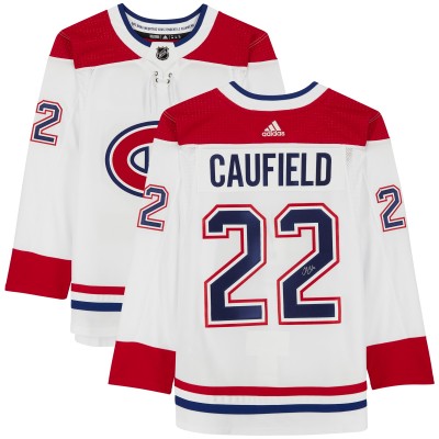 Autographed Montreal Canadiens Cole Caufield Fanatics Authentic adidas White Authentic Jersey