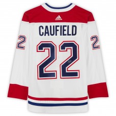 Autographed Montreal Canadiens Cole Caufield Fanatics Authentic adidas White Authentic Jersey