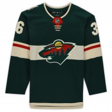 Игровая джерси Autographed Minnesota Wild Mats Zuccarello Fanatics Authentic Green adidas Authentic