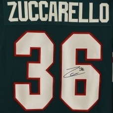 Игровая джерси Autographed Minnesota Wild Mats Zuccarello Fanatics Authentic Green adidas Authentic