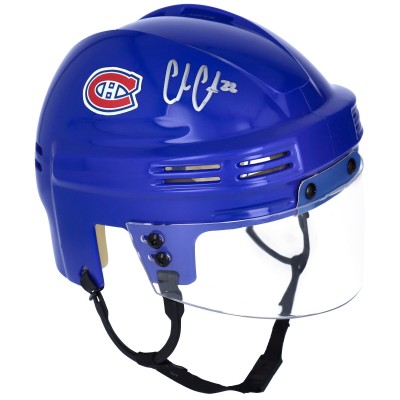 Шлем Cole Caufield Montreal Canadiens Fanatics Authentic Autographed Blue Mini