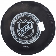 Autographed Montreal Canadiens Cole Caufield Fanatics Authentic 2019 NHL Draft Logo Hockey Puck