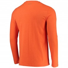 Футболка с длинным рукавом и штаны Edmonton Oilers Concepts Sport Meter - Orange/Navy