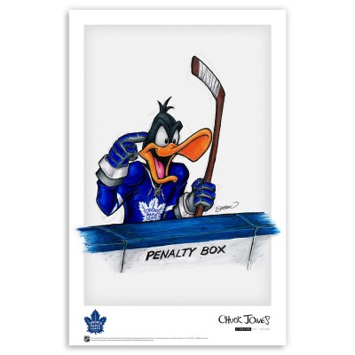 Toronto Maple Leafs 11 x 17 Daffy Duck Art Poster