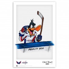 Washington Capitals 11 x 17 Daffy Duck Art Poster